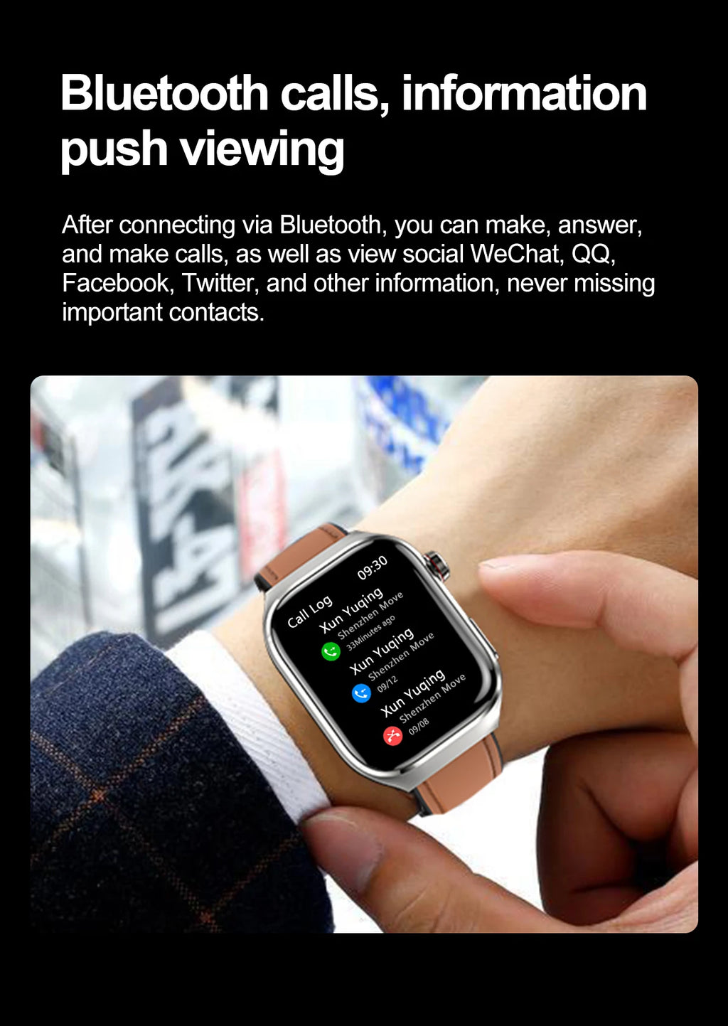 2026 New Nursing Grade Uric acid Blood lipids Smart Watch Men ECG+PPG Blood Pressure Heart Rate Bluetooth Call Health Smartwatch