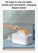 Portable Baby Wipes Heater Wet Towel Dispenser Thermostat Warmer Tissue Paper Case Napkin Electric Heating Insulation Display