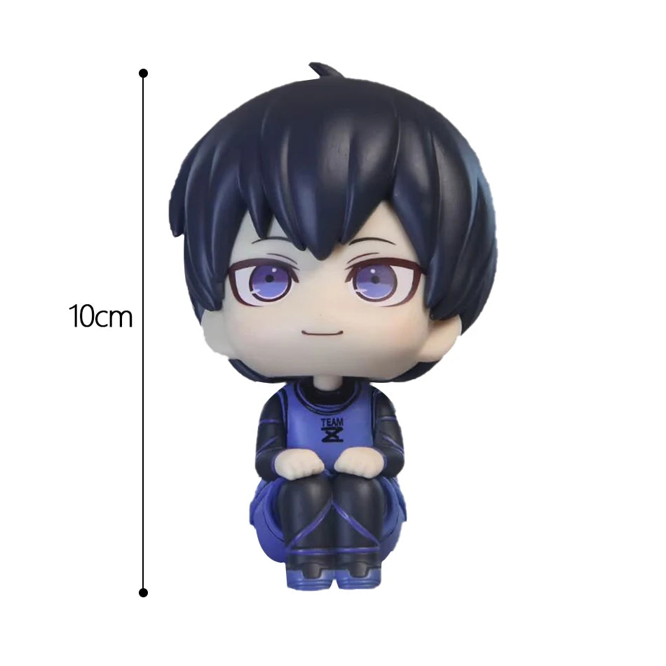 BLUE LOCK Action Figures Isagi Yoichi Bachira Meguru Anime Figure Q Version Figurine Collectible Model Children Toys Doll Gifts