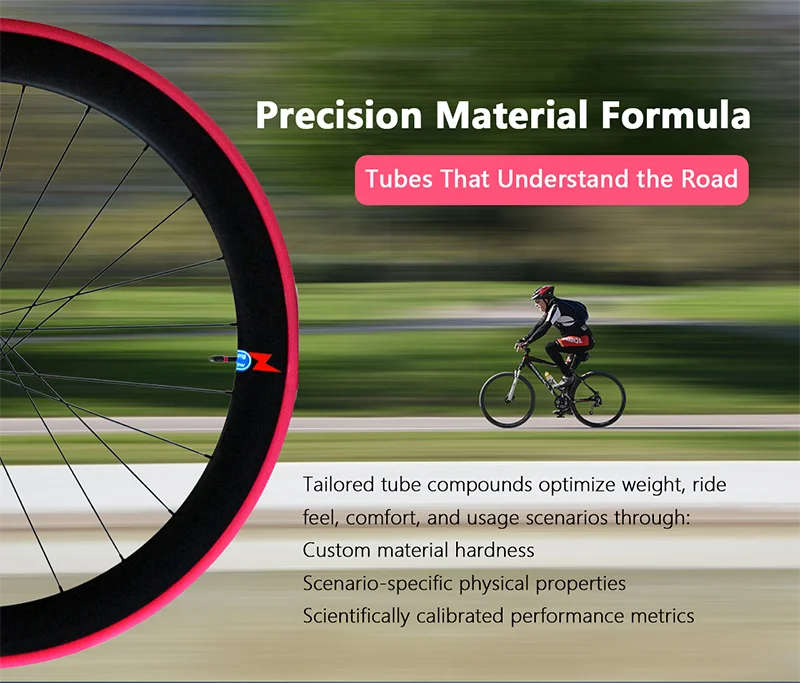 Ridenow Upgraded Metal Nozzle 700c Tpu Inner Tube External Thread Tube 700x18-32c Road Bike Removable Valve Cores Inner Tire