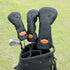Black Lucky Poker Design  High Quality Headcovers Embroidery Golf Club Driver Head Fariway Wood  Hybrid Head Covers 3 Wood Headc