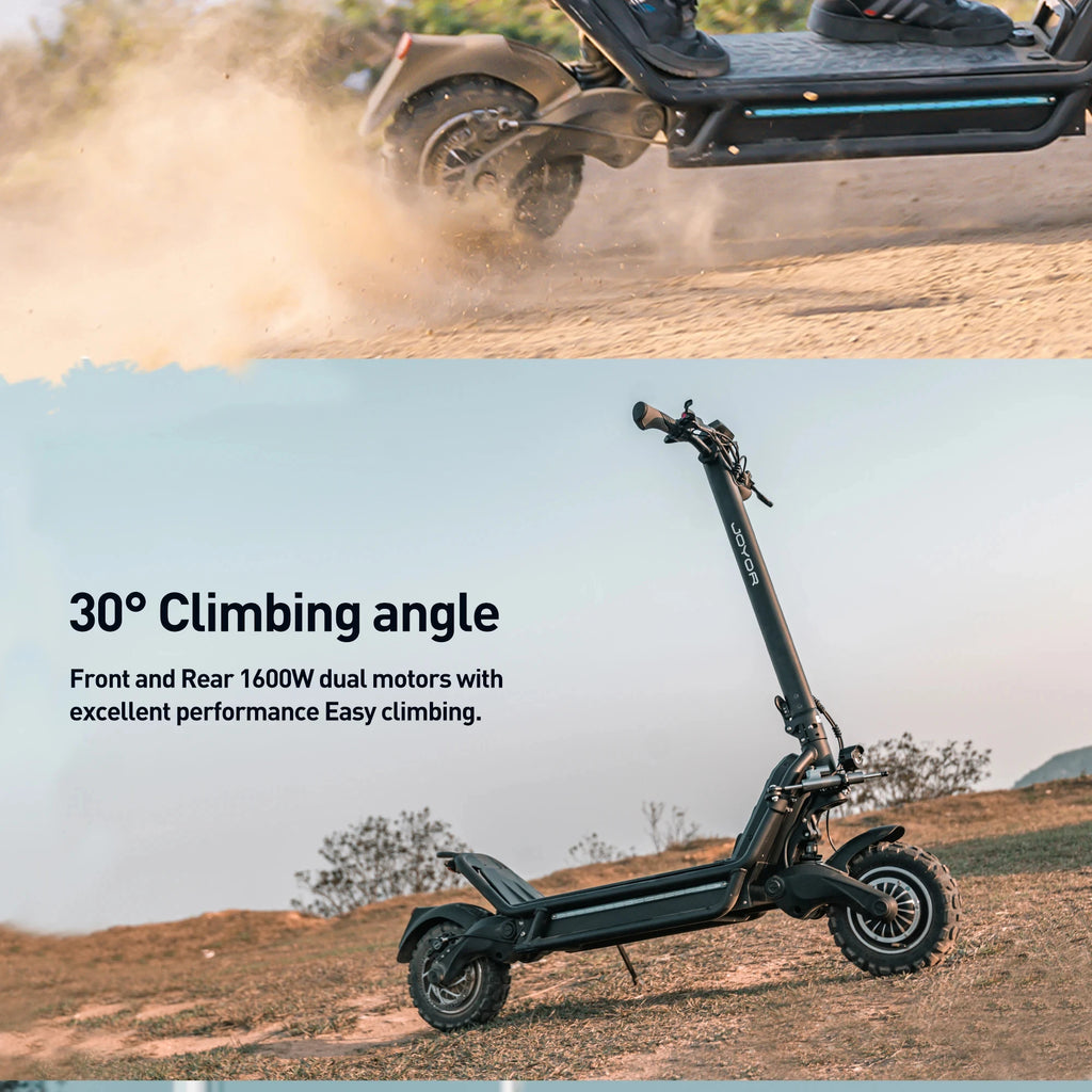 JOYOR E6-S Adult Electric Scooter 3200W Motor 60V31.5AH Battery Off-road EScooters NFC Unlock Hydraulic Brake Foldable E-Scooter