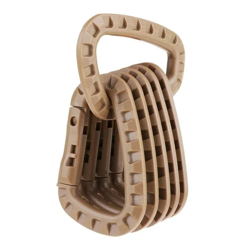 Tactical Carabiner Carabina Karabiner Clip Plastic Cadet Hiking Camping