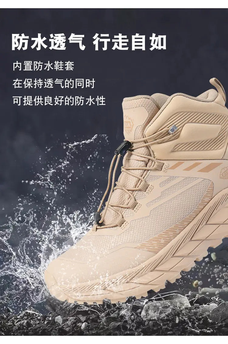 RAN Hiking Shoes Men Waterproof mesh walking shoes outdoor trekking Shoes Hunting Boots Tactical Ankle Boots women travel Boots