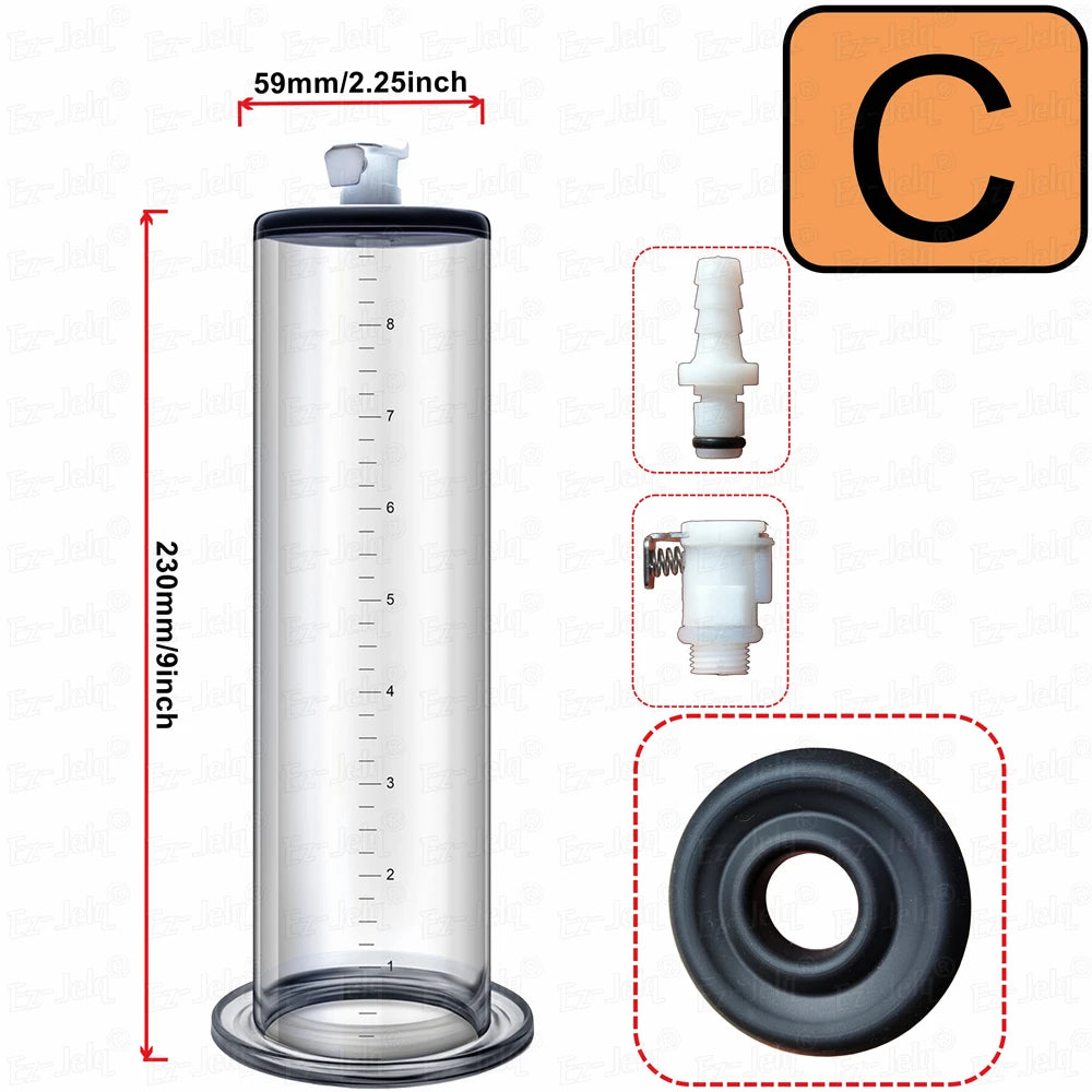 Acrylic Penis Pump Manual Penis Enlarger Sex Toy For Man Vacuum Pump Male Masturbation Penis Enlargement Trainer Adults Product