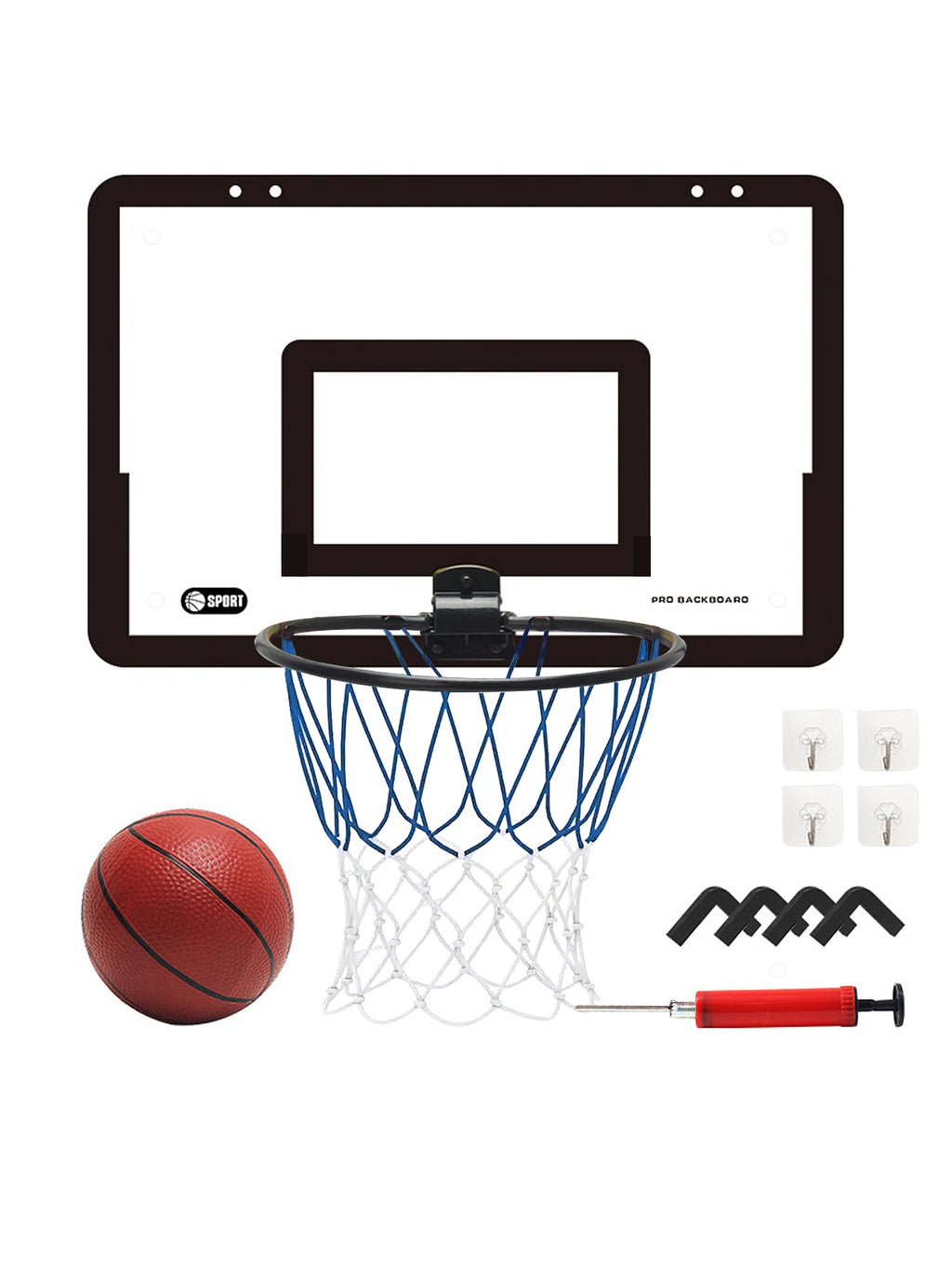 Children's wall mounted silent non porous foldable basketball stand indoor and outdoor activity basketball stand with basketball