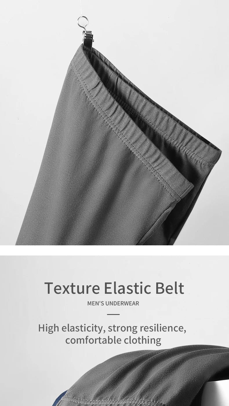 Men's Underwear 100% Cotton Boxer Briefs Summer Large Size Thin Breathable Comfort Underwear Sports Boys Boxer Briefs