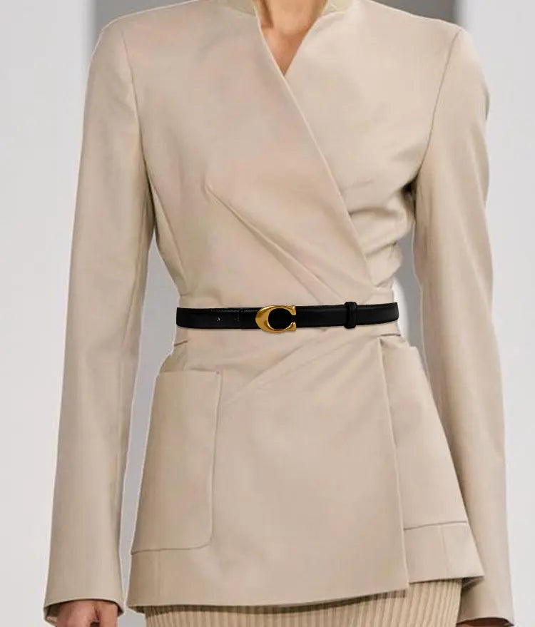 Vintage Spicy Girl High-End Women's Belt Versatile Fashion Accessory for Jeans And Dress Pants Temperament Niche Style