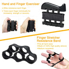 6 Pack Hand Grip Strengthener Kit, Adjustable Resistance Counting Hand Gripper, Finger Exerciser, Grip Ring & Stress Relief Ball for Forearm Workout, Wrist Rehabilitation Training