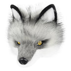 Wolf Mask Half Face Animal Dog Fox Werewolf Masks for Halloween Party Cosplay Costume Props