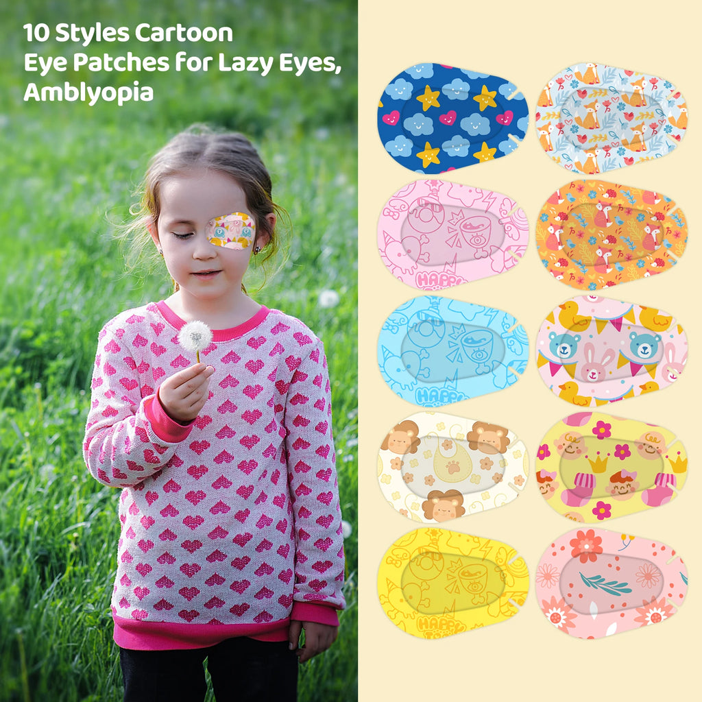 30Pcs Hot New Amblyopia Eye Patch Adhesive Eye Patches Medical Sterile Eye Pad Protect Eyesight for Kids Girls Boys Vision Care