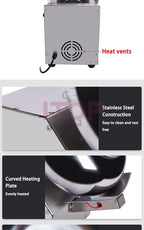 ITOP Chocolate Sugar Coasting Machine 30cm Roller Commercial Small Candy Coater Machine Chocolate Bean Coating Dragee Machine