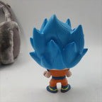 Funko Dragon Ball Goku #121 Super Saiyan Model Cake Ornament Toy Sculpture Blue Practice Suit Animated Character Statue