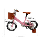 12 Inch Children's Bicycle w/Training Wheel for 2-4 Year-Old Boys and Girls, Height Adjustable Kids Bike Load Bearing 40kg