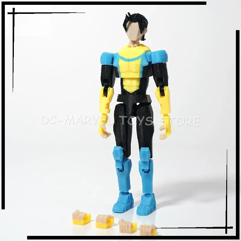 In Stock New 3d Printed Invincible Toys Action Figures T13 Dummy 13 Superheroes Multi-Jointed Movable Shapeshift Toys