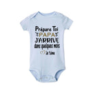 Prepare Yourself PAPA I'm Coming In A Few Month Announcement Pregnant Baby Bodysuit Boy Girl Toddler Jumpsuit Infant Shower Gift