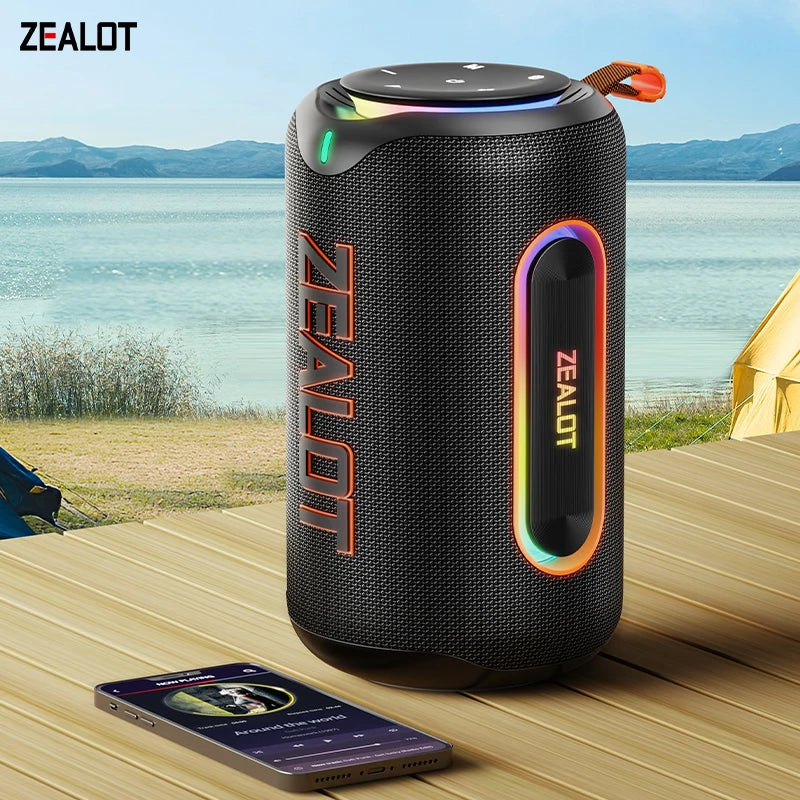 ZEALOT_MP1 Portable Bluetooth Speaker 60W StormBox Blast Outdoor Wireless Speaker IPX6 Waterproof Party Camping Speaker 12H ZEAL Main image