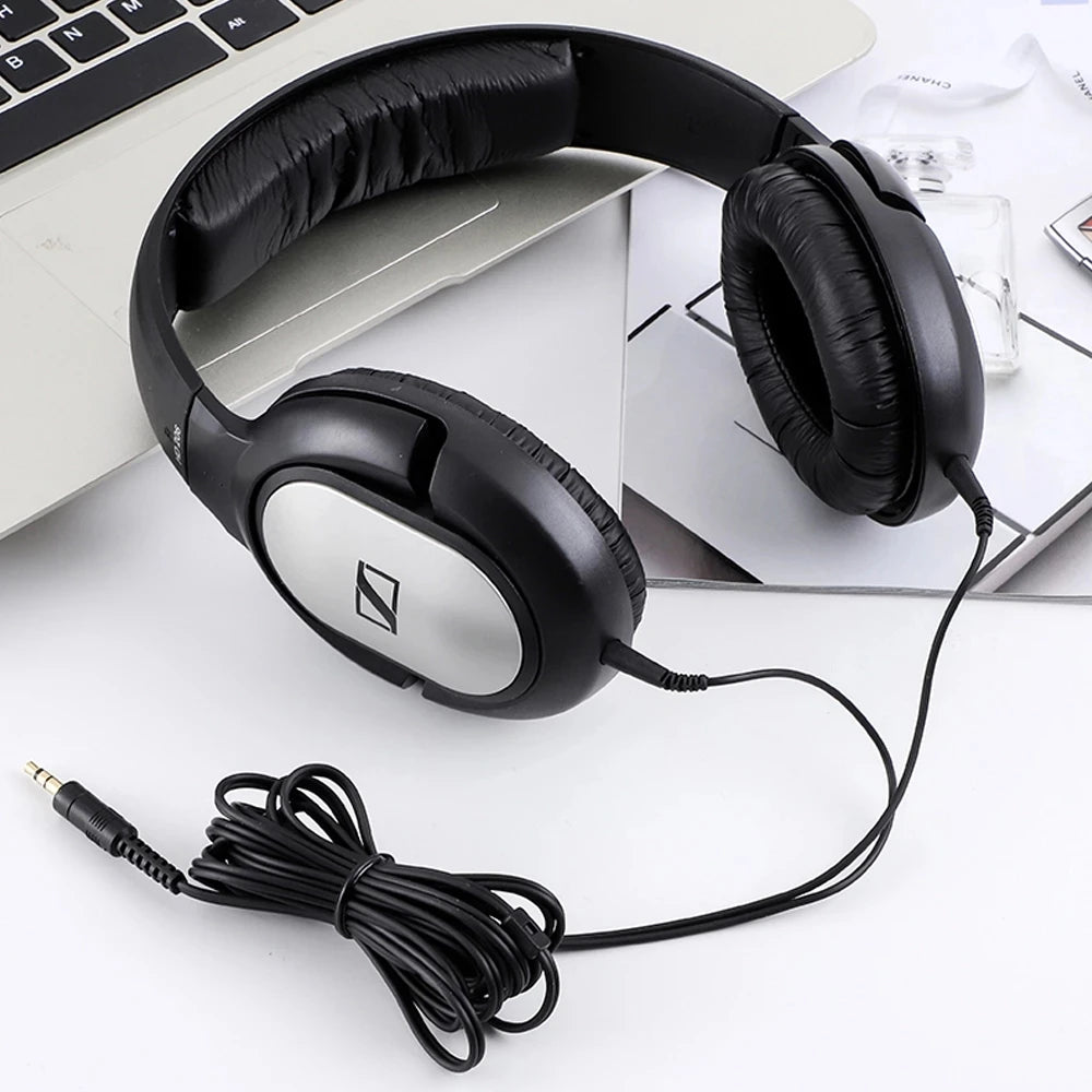 Sennheiser HD206 Over-Ear Wired HiFi Drivers Stereo Bass Audiophile Headphones Original Noise-Canceling Monitoring Headset Secondary image