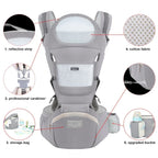 New Adjustable Ergonomic Baby Carrier Four Seasons Universal Baby Carrying Bag Waist Stool Strap Portable & Multifunctional