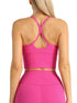 Solid Color Women Gym Yoga Naked Feeling Sexy Cross Back Y shape Sports Bra Fitness Yoga Jogging Workout Sports Women Sling