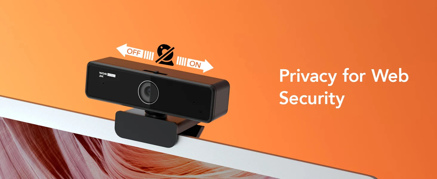 Nuroum 2K QHD Webcam 1440P 30FPS&1080P 60FPS Dual Mode, AI Noise Cancelling Mic,Streaming Camera, USB Plug & Play for PC/Mac