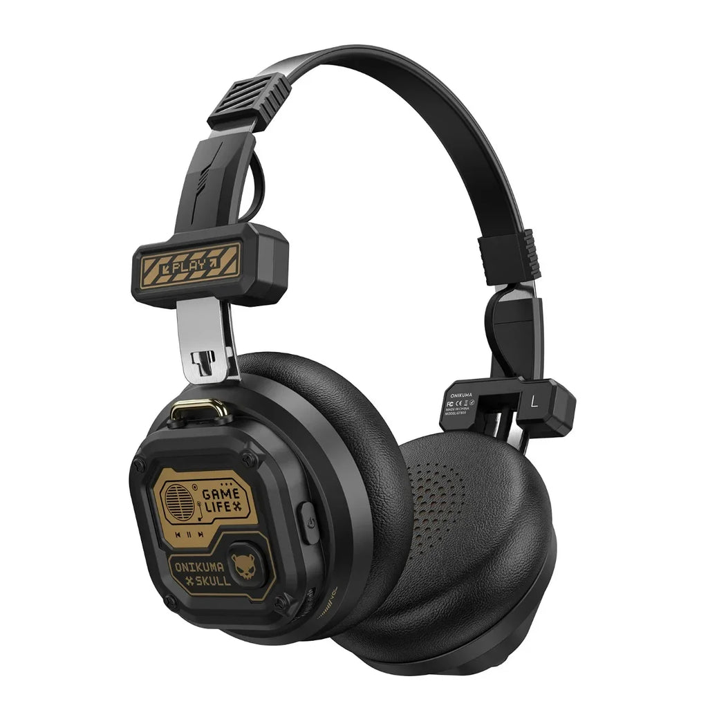 Onikuma Bluetooth Headphones Over Ear Hifi Stereo Music Headset Professional True Sports with Earphones TF/AUX Music Player