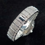Luxury Full Diamond Watches Women Fashion Bling Silver Stainless Steel Quartz Wristwatch Iced Out Shiny Jewelry Watch 2026 New