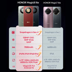 HONOR Magic8 lite 5G, EU Version,5G Smartphone, 7500mAh Battery ,108MP Main Camera, 6.79'' AMOLED Display, Triple Resistant