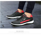 YRZL Men Shoes Spring Autumn Waterproof Walking Sneakers Leisure Male Leather Sports Shoes Non-Slip Footwear Tennis for Men