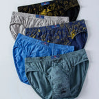 100% Cotton Men's Panties Plue Size Printed Briefs Underwear Loose Lingerie Moisture Absorbent Breathable Underpants