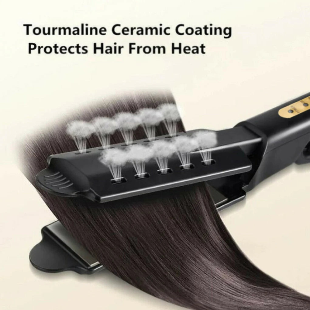 Hair Straightener Four-gear Temperature Adjustment Ceramic Tourmaline Ionic Flat Iron Hair Straightener For Women Widen Panel Secondary image