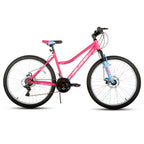 Hiland 26 Inch Women's Mountain Bike, 18-Speed with Front Suspension Fork, Dual Mechanical Disc Brakes, Aluminum Frame MTB