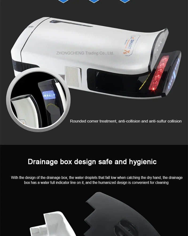 Full New Hand Dryer Induction Hotel Restauran High Speed Jet-type Hand Drying Machine Double-sided hand dryer 220v