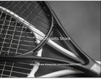 1pcs 27inch Technical Type Tennis Rackets Strung Carbon Aluminum Alloy Recreational Racquet Shockproof With Carry Bag For Adult