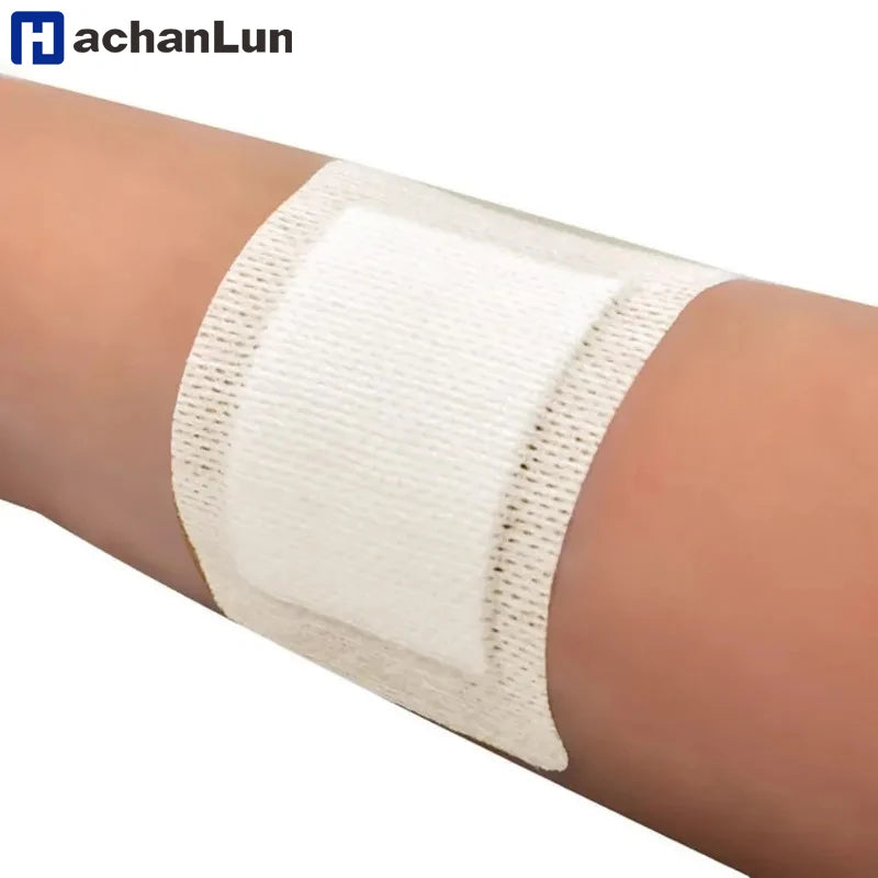12/25/50Pcs Large Size Hypoallergenic Non-woven Wound Dressing Band Aid Bandage 6*7 10*10 10*15 10*25cm Main image