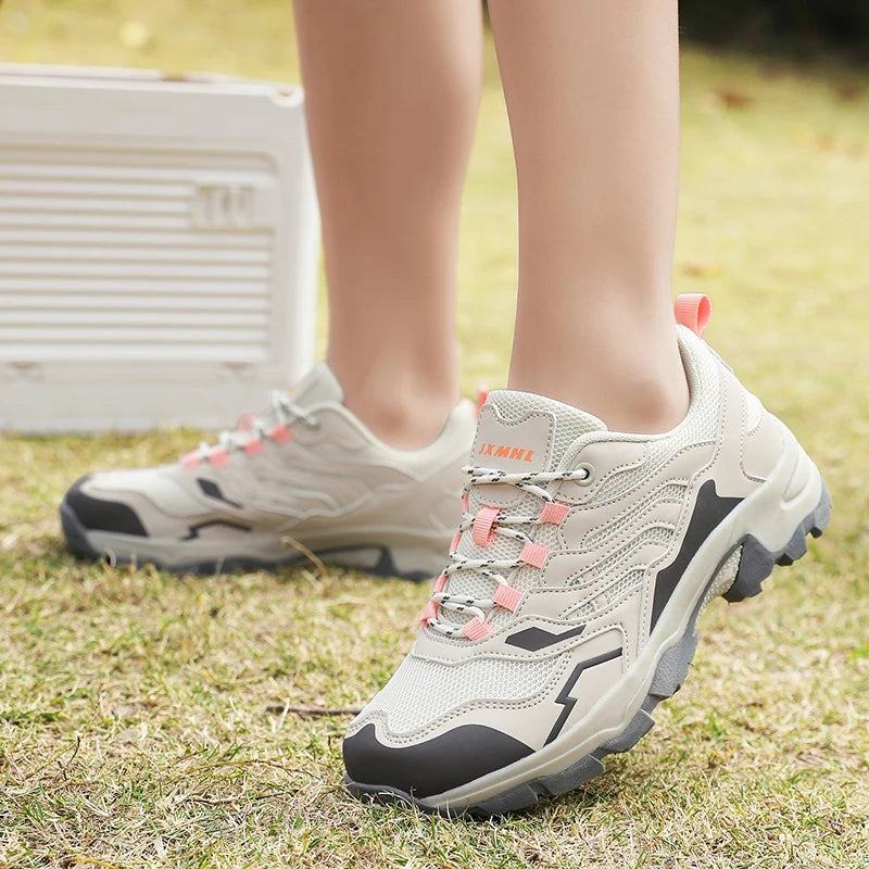 Non Slip Hiking Shoes Woman Summer Outdoor Trekking Shoes Women Mesh Breathable Mountain Shoes Trail Climbing