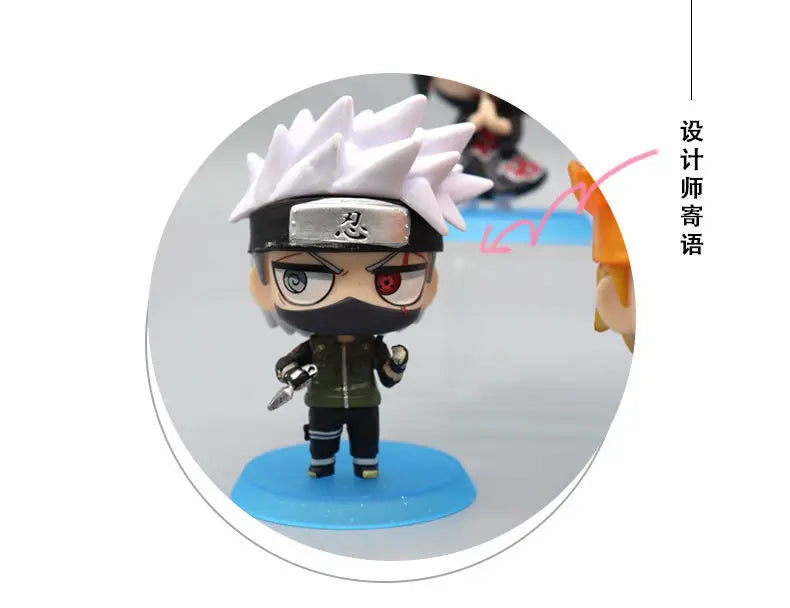 Anime Naruto Action Figure Naruto Sasuke Kakashi Itachi Model Toys Desktop Ornament Decoration Gift Boy Girl