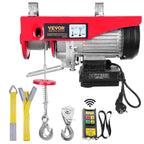 SucceBuy 1320-2200 lbs Wireless Electric Hoist with 40ft Single Cable Lifting Height Steel Wire Winch Garage Warehouse Factory