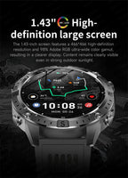 GPS Sports Smartwatch Men Women Swim Waterproof Fitness Tracker 2GB Memory Offline Maps  SpO2 Rugged Outdoor Smartwatch for Men