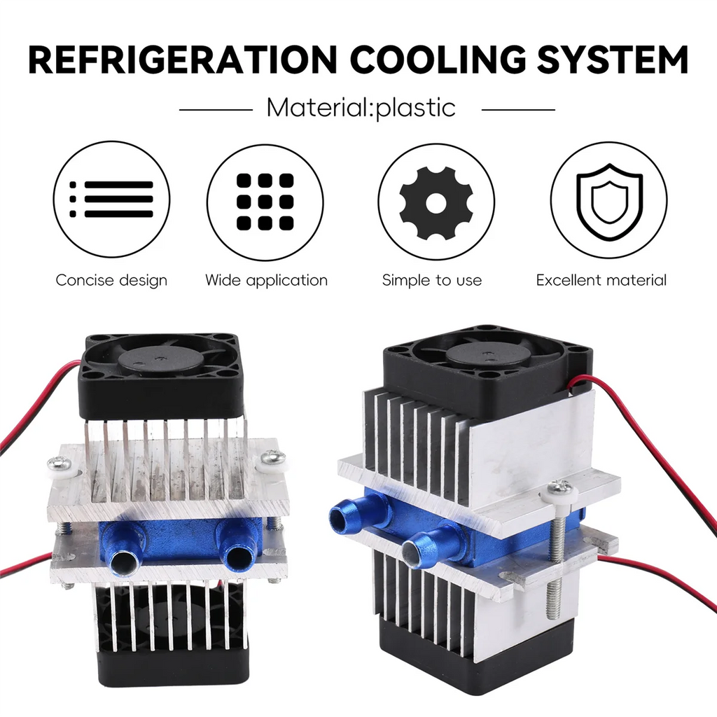 A78E-1 Set Mini Air Conditioner DIY Kit Thermoelectric Peltier Cooler Refrigeration Cooling System + Fan for Home Tool