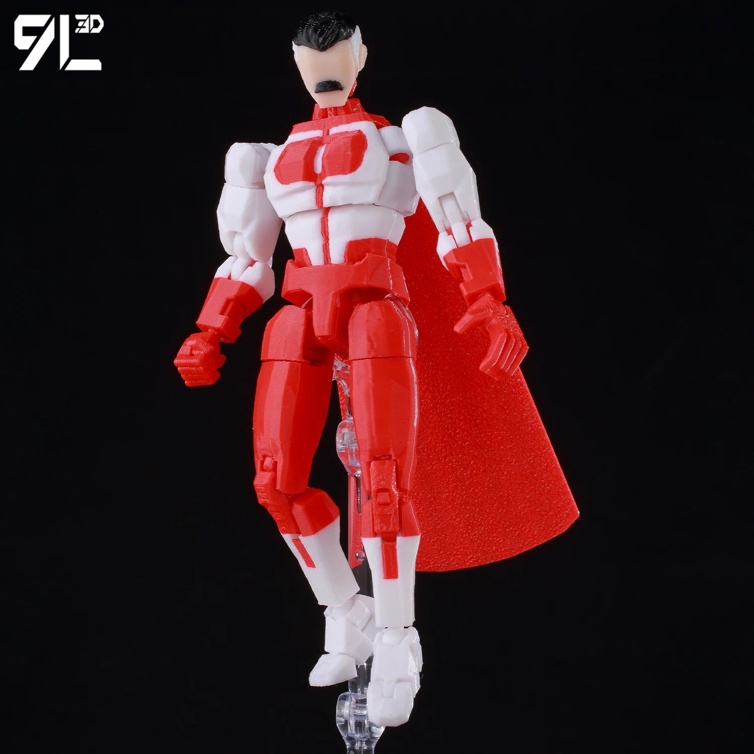 9L3D Superhero Team Invincible Boy Heroes Action Figure Lucky13 Dummy13 Multi-Colored T13 Multi-Jointed Collectible Toys Titan13