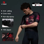 X-TIGER GALE SERIES Men's Cycling Jersey Short Sleeve Slim Fit Rock Punk Style Breathable Maillot for Mountain Road Bike
