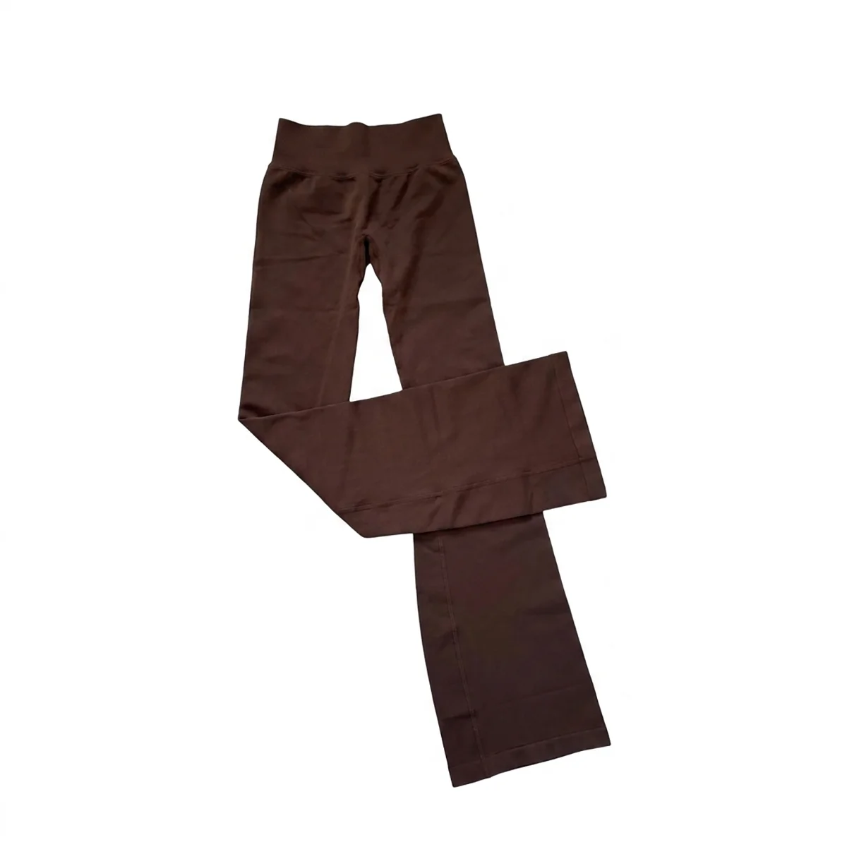 Flares Legggings Seamless Mid To Low Waistband Glute Contouring Wide Leg Pants Scrunch Booty Fitness Yoga Gym Flared Leggings