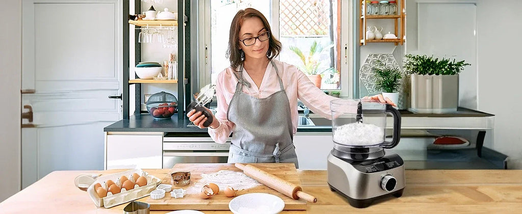 Food Processor, 11-in-1 Multifunctional Kitchen Machine with 2.5L Bowl & 1.5L Blender