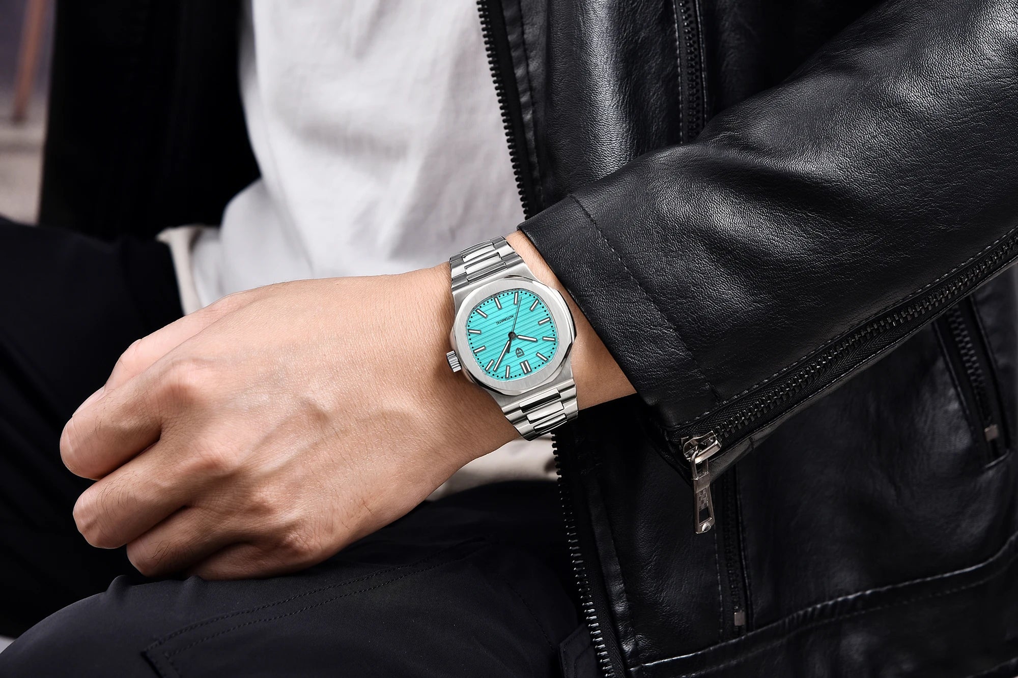PAGANI DESIGN New Sporty Elegance Mechanical Watch Sapphire Seagull ST16 Movt Man watch Stainless Steel Luminous Men's Watches