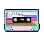 Retro 80s 90s Enamel Pins Vintage Cassette Tape Brooches Old School Lapel Pins for Backpacks Jewelry Gift For Friends