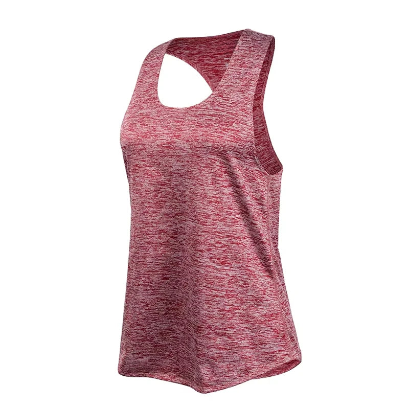 WANAYOU Sleeveless Yoga Shirts Women Quick Dry Running Sports Tank Top Sleeveless Fitness Gym Workout Top Yoga Vest
