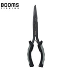 Booms Fishing F03 Multifunction Fishing Pliers Tools 23.5cm Straight Long Nose Stainless Steel Line Cutter Scissors Tools