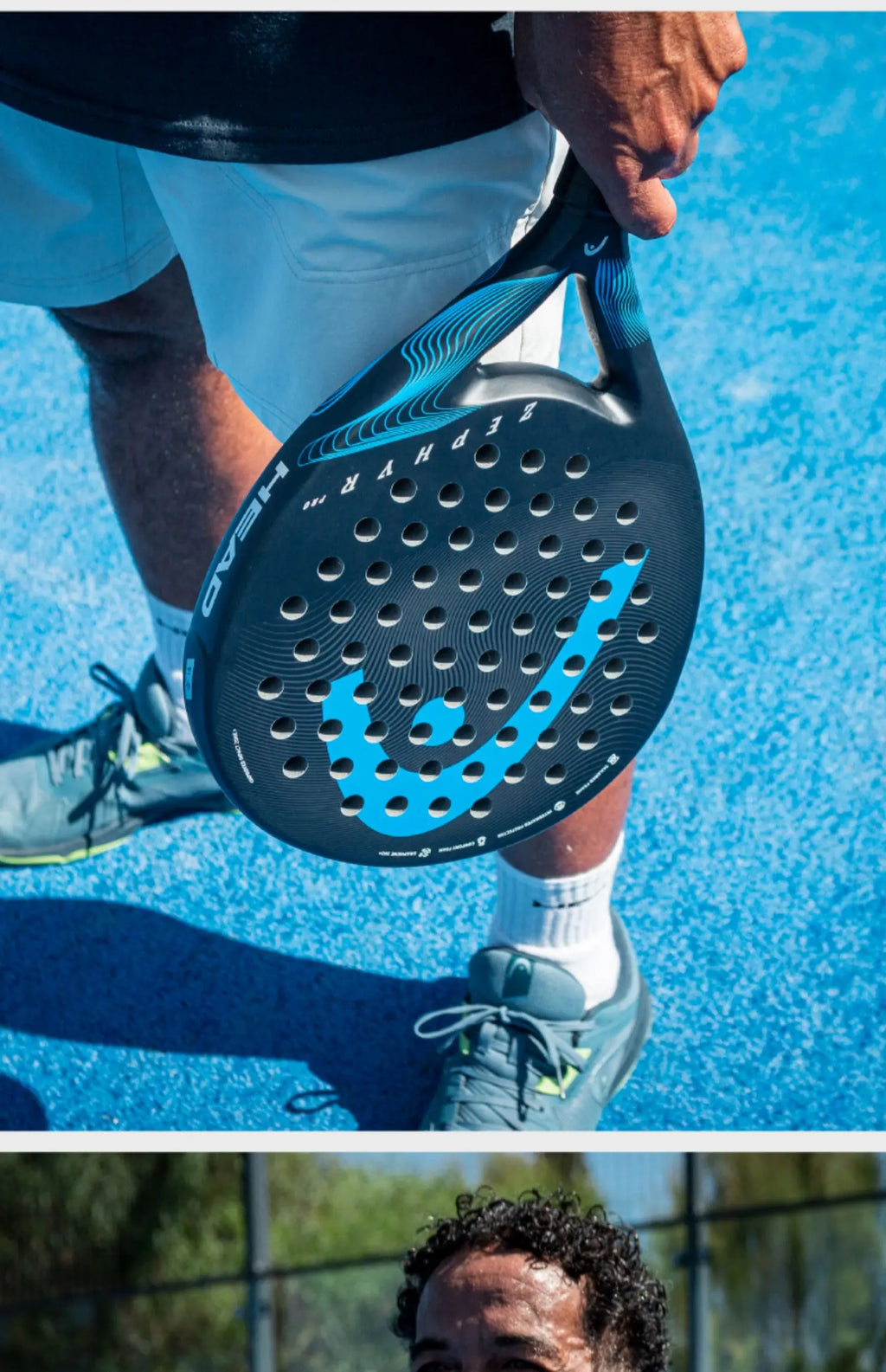Genuine HEAD Tennis Padel Rackets ZEPHYR Series Carbon Fibre EVA Memory Flex Foam Core Padel Tennis Racquets Lightweight
