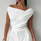 Sexy Short Sleeve Shirt Women Off Shoulder Patchwork Color Basic Tops Woman Summer Blouses Female Elegant Shirt